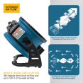 thumbnail image 4 of Xpower FC-150B Brushless Rechargeable DC Motor Air Circulator for Whole Room, 4 of 7