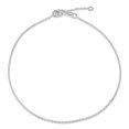 thumbnail image 2 of 925 Sterling Silver 0.5mm Diamond-Cut Chain Anklet, 2 of 3