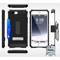 thumbnail image 2 of Case with Clip for iPhone 8 Plus, Black Tri-Shield Rugged Cover and Belt Hip Holster [Kickstand + Card Wallet Slot + Strap] for Apple iPhone 8 Plus, iPhone 7 Plus, 2 of 7