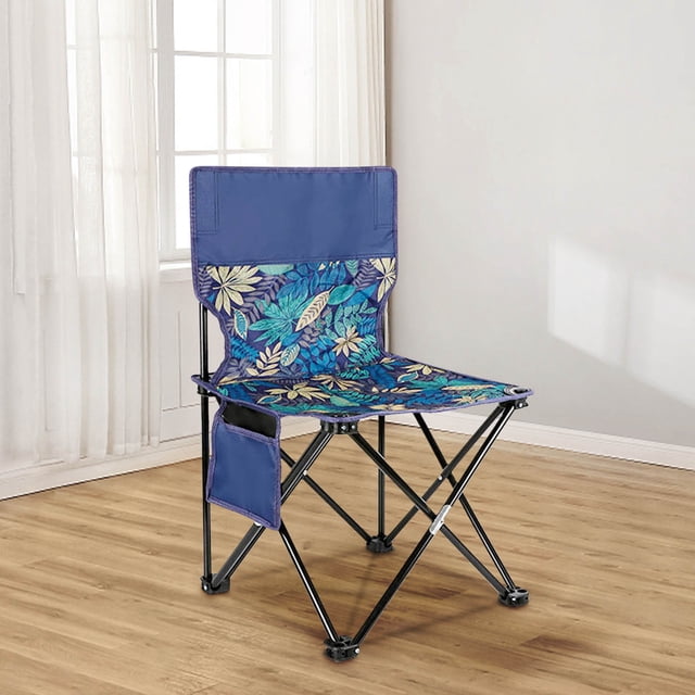 LSLJS Camping Chair, Oxford Cloth Cushion Space Saving Folding Chair Rust Proof for Outdoor, Home Kitchen Gadgets Accessories