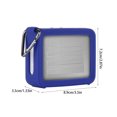 thumbnail image 3 of Bluetooth Speaker Cover Wireless Speaker Soundbox Silicone Protector replacement for Replacement for JBL Go 2, Blue, 3 of 9