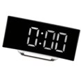 thumbnail image 2 of Horloge Miroir, Horloge Numérique à Écran Incurvé Miroir Deux Modes d'Affichage Lumière Intelligente Détection Écran LED Rétroéclairage avec Base pour Chambre pour Chevet Lumière Blanche, 2 of 8
