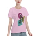 thumbnail image 2 of T-Shirt Basique à Manches Courtes pour Femmes Style de Rue Demon Slayer, 2 of 6