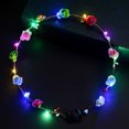 thumbnail image 2 of LED Flower Floral Hairband Garland Glowing Wreath Wedding Party Headband, 2 of 8