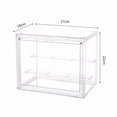 thumbnail image 3 of Oleegame 2PC Spoon And Lid Rest Clear Acrylic Display Case 3 Tier Display Shelf With 2 Movable Plates Stackable Showcase With Door For Action Figures White, 3 of 3