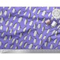 thumbnail image 3 of Soimoi Purple polyester Crepe Fabric Penguin Ocean Print Fabric by the Yard 52 Inch Wide, 3 of 3