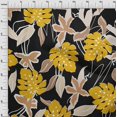 thumbnail image 4 of oneOone Velvet Black Fabric Abstract Tropical Floral Sewing Craft Projects Fabric Prints By Yard 58 Inch Wide, 4 of 4