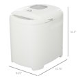 thumbnail image 3 of HOMCOM 2 Pound Non-Stick Bread Maker Machine With 11 Menu Settings, 2 Loaf Sizes, 3 Crust Colors, 13h Delay Timer, 1h Warming Function, 500W, 3 of 10
