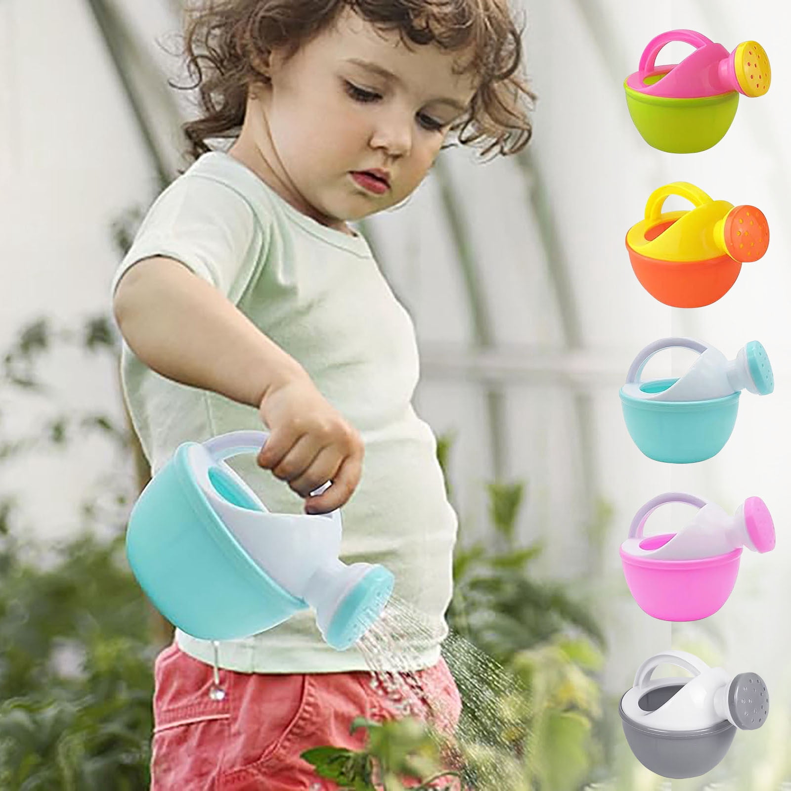 Tyidzon Kids Watering Can Bath Water Can Plastic Watering Can Indoor Plants, Kids Bath Toys Watering Can Outdoor Beach Toys