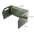 thumbnail image 3 of Camping Stove Windscreen, Camping Stove Windscreen Outdoor Folding Portable Metal Stove Windshield Wind Blocker, 3 of 8
