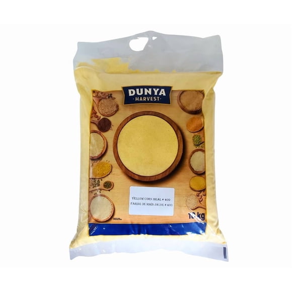 Nupak Yellow Corn Meal #400 - 22lb - 1ct - Coarse-Ground Cornmeal for Baking & Cooking (1ct)