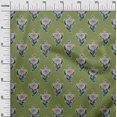 thumbnail image 2 of oneOone Viscose Jersey Fabric Leaves & Floral Block Decor Fabric Printed BTY 60 Inch Wide, 2 of 4