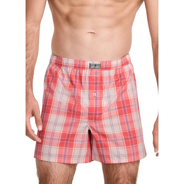 Jockey 100% Cotton Woven 5" Boxer