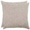 thumbnail image 2 of Decorative Cushion, Chenille, Taupe 2-pack 20X20, 2 of 5