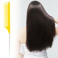 thumbnail image 2 of EARKITY Hair Rat Tail Combs, Parting Rattail, Teasing Fine Tooth Comb, Metal Hair Pick Detangling, Heat Resistant Carbon Fiber Teasing Comb, and Stainless Steel Pintail, 2 of 2