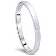 thumbnail image 2 of 2mm Dome High Polished Wedding Band 14K White Gold, 2 of 2