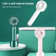 thumbnail image 4 of Baohd Handheld Fan Adjustable Rechargeable Portable Cooling Device Travel Battery Operated Outdoor Brushless Plastic Cooler Gift Green Without Light, 4 of 7