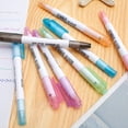 thumbnail image 4 of 8Pcs Curve Highlighters Pen Colored Curved Line Markers Durable Smooth Writing for Journaling Writing Note Coloring Art Office Back to School Supplies, 4 of 7