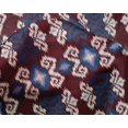 thumbnail image 4 of oneOone Silk Tabby Fabric Diamond & Swirl Ikat Print Fabric By The Yard 42 Inch Wide, 4 of 4