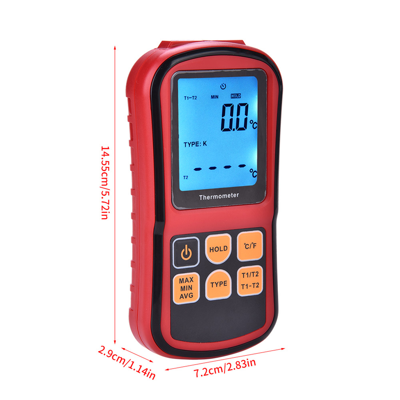 G Thermometer,GM1312 Digital Thermometer Dual Temperature Meter Dualchannel Thermocouple True to Its Promise
