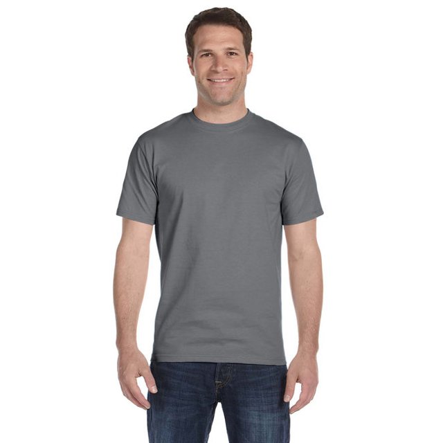 The Gildan Adult 5.5 oz., 50/50 T-Shirt - GRAVEL - L