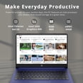 thumbnail image 2 of HP Premium Stream Portable 14 Pouces HD BrightView, Intel Celeron N4120, 8 Go RAM, 64 Go Stockage eMMC, UHD Graphics, Caméra Web HD, 1 An Office 365, Bluetooth, WiFi, HDMI, Win 11s, Bleu, Carte USB Hotface 32 Go, 2 of 9