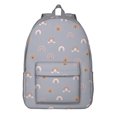thumbnail image 1 of Geometric Vintage Canvas Backpack – Sketch Style Boho Bookbag for Students, Travel, Outdoor Use, and Daily Commuting, 1 of 5