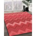 thumbnail image 3 of Ahgly Company Tapis Rectangulaire Rouge Lavable en Machine, 2 Pieds x 5 Pieds, 3 of 7