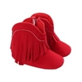thumbnail image 1 of RXIRUCGD Bottes pour Enfants et Bébés Chaussures en Coton Chaussures Décoratives à Franges ( Rouge, Taille : 13 ), 1 of 6