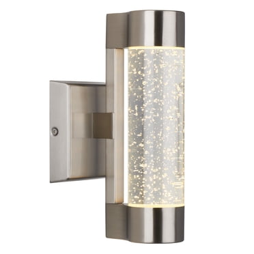 Artika Bubble Flow Modern LED Outdoor Wall Light, Silver
