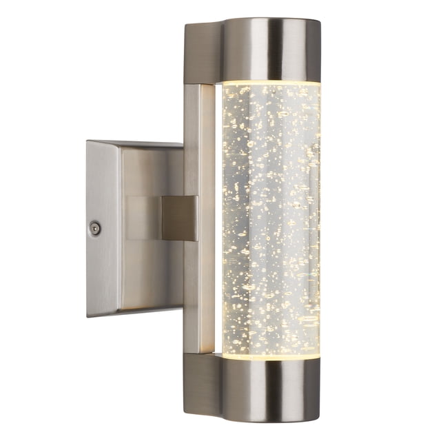 Artika Bubble Flow Modern LED Outdoor Wall Light, Silver