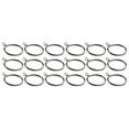 thumbnail image 1 of Metal Curtain Rings Hanging Hooks for Curtains Rods Pole Voile Heavy duty Rings, 1 of 8