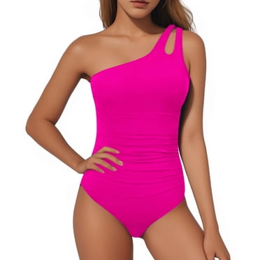Pisexur Swimwear for Women Stylish and Elegant Swim Wear Women's Sexy One Piece Bathing Suits One Shoulder Swimsuits Slimming Swimwear