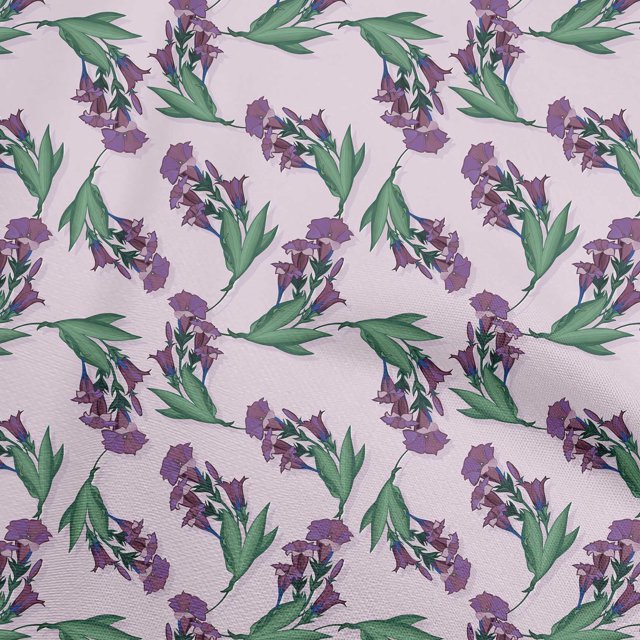 oneOone Georgette Viscose Light Pink Fabric Floral Sewing Craft Projects Fabric Prints By Yard 42 Inch Wide