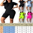 thumbnail image 2 of 2PCS/Set Women Sports Suit Crop Top Pants Outfit Yoga Workout Clothes Tracksuit, 2 of 6