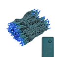 thumbnail image 1 of Novelty Lights 46.5 Feet 140 Light Incandescent Chasing Christmas String, 16 Function Controller, Blue on Green Wire, UL Listed for Indoor/Outdoor Use, 1 of 5