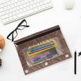 thumbnail image 4 of Dvruxg 2 Pcs Trousse à Crayons, Trousse à Crayons Trois Trous avec Fermeture Éclair Unique, Sac de Rangement de Documents en PVC Transparent, Grande Capacité Trousse à Crayons avec Fermeture Éclair, Trousse à Crayons Transparente, 4 of 5