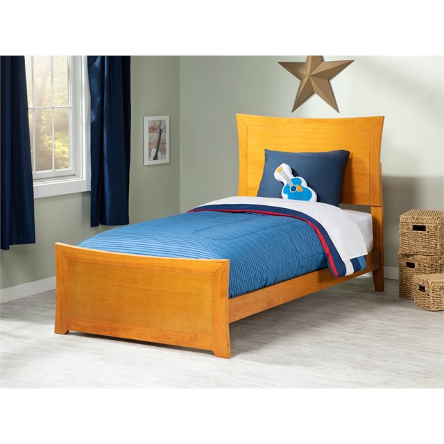 Atlantic Furniture Lit Simple en Latte Caramel