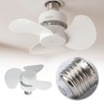 thumbnail image 1 of Tong E27 Socket Fan Screw In Type Light Bulb Fan Low Quiet Ceiling Fan For Small Spaces No Wiring Needed, 1 of 6