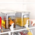 thumbnail image 1 of Distributeur de Boissons pour Réfrigérateur 4 L, Pichet d'Eau Froide Transparent avec Robinet et Couvercle, Contenant de Rangement pour Boissons Étanche, ABS, Blanc, 1 of 6