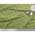 thumbnail image 2 of Soimoi Green Georgette Viscose Fabric Elk & Deodar Cedar Tree Decor Fabric Printed Yard 42 Inch Wide, 2 of 3
