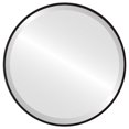 thumbnail image 1 of Miroir Rond Encadré Singapore - Noir Mat - 15 Pouces x 15 Pouces, 1 of 7
