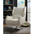 thumbnail image 2 of Chaise d'appoint Eudora II d'ACME en tissu Leather Gel blanc, 2 of 2