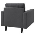 thumbnail image 4 of Modway Empress Upholstered Armchair, Gray, 4 of 5