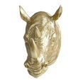 thumbnail image 1 of jifeng Décoration Murale Tête de Rhinocéros Décoration de Chambre Intérieure Cadeau Sculpture en Résine, 1 of 9