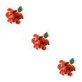 thumbnail image 2 of Decodeary Realistic Appearance Flower Decoration For Low Maintenance Garden Easy To Clean Cloth Decorations Fake Plants Flowers JH1241 Red 3Set, 2 of 6