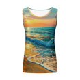 thumbnail image 4 of lSLJS Women Floral Printing Tank Round-Neck Sleeveless Block Tunic Tee Tops, Womens Tank Tops, 4 of 5