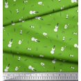 thumbnail image 3 of Soimoi Poly Georgette Fabric Notes,Guitar & Saxophones Musical Instrument Print Sewing Fabric Yard 42 Inch Wide, 3 of 3