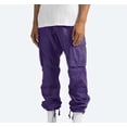 thumbnail image 2 of cllios Cargo Pantalon pour Homme Uni Décontracté à Multiples Poches Extérieur Coupe Droite Pantalon de Mise en Forme Pantalon Cargo Coupe Décontractée Pantalon de Randonnée Rouge Melon D\'eau L, 2 of 9
