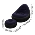 thumbnail image 3 of Rbaofujie New Inflatable Lazy Double Lunch Break Folding Leisure Sofa Backrest Armrest Sofa Seat, 3 of 3